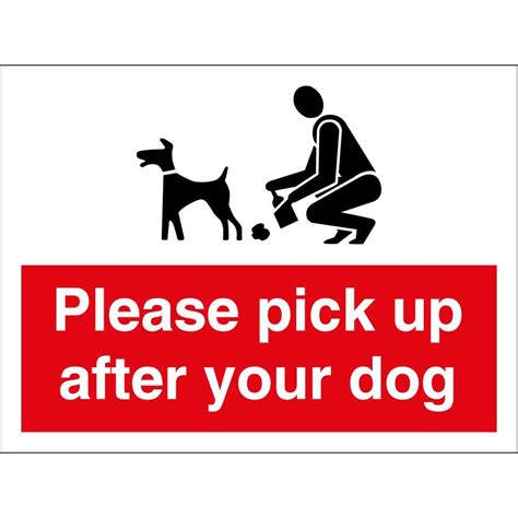please pick up after your dog sign printable